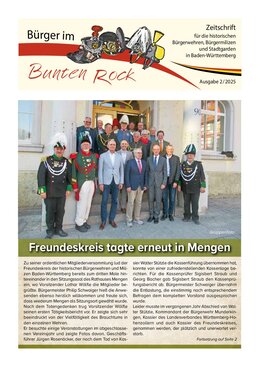 Titelbild Bürger im Bunten Rock 2/2025