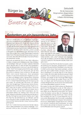 Titelbild Bürger im Bunten Rock 2/2020