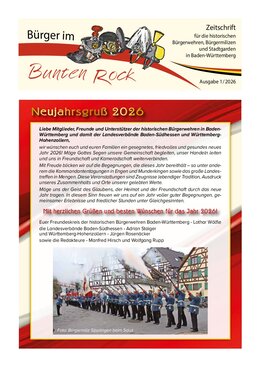 Titelbild Bürger im Bunten Rock 1/2026
