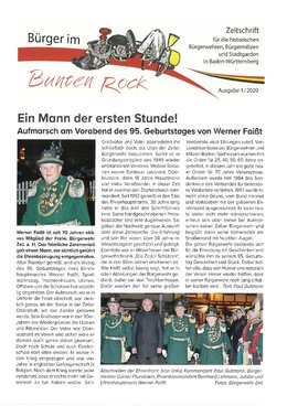 Titelbild Bürger im Bunten Rock 1/2020