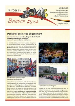 Titelbild Bürger im Bunten Rock 1/2025