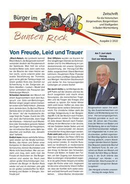 Titelbild Bürger im Bunten Rock 2/2022