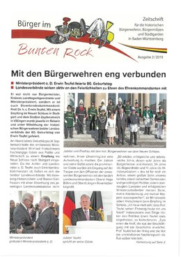 Titelbild Bürger im Bunten Rock 3/2019